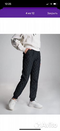 Утепленные брюки для девочки 140