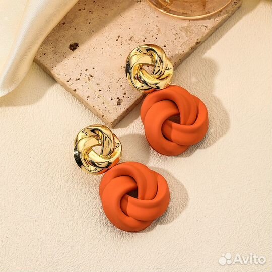 Серьги крупные праздничные