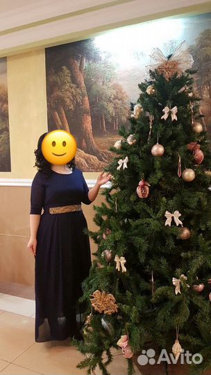 Вечернее платье в пол plus size 52-54р Новогодние