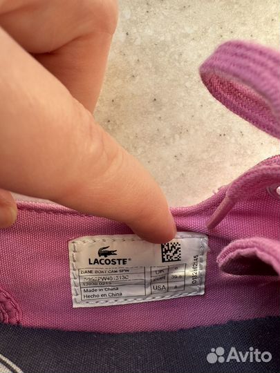 Кеды lacoste оригиналы, 38р