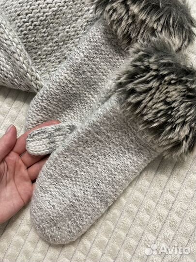 Комплект снуд и варежки