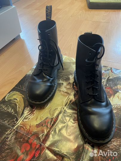 Dr. Martens 1460 Black Smooth ботинки мужские