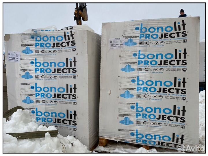 Газобетонные блоки, пеноблоки Bonolit