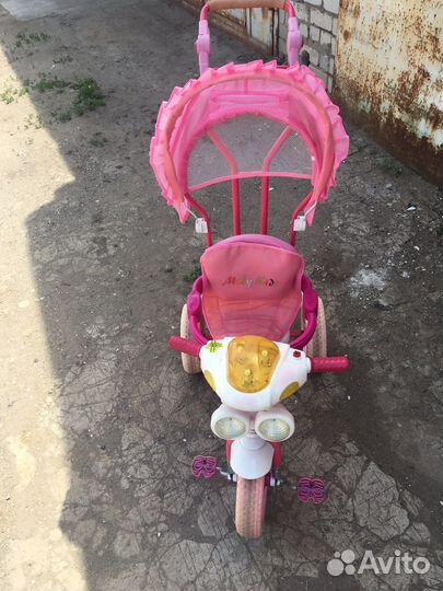 Детский велосипед трех колесный, для девочки