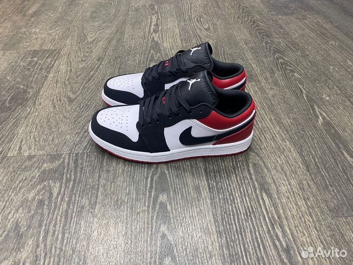 Кроссовки Air Jordan 1 Low Black Toe (36-45)