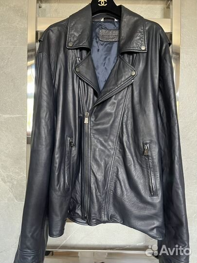 Кожаная куртка trussardi (косуха)