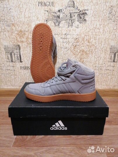 Кроссовки зимние Adidas Hoops 2.0 Mid