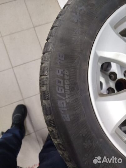 Michelin Резина Зимняя 215/60/16+ Диски Тайота