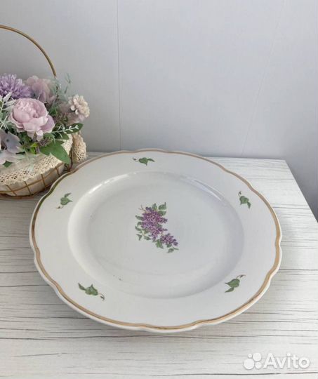 Блюдо большое овальное дулево СССР