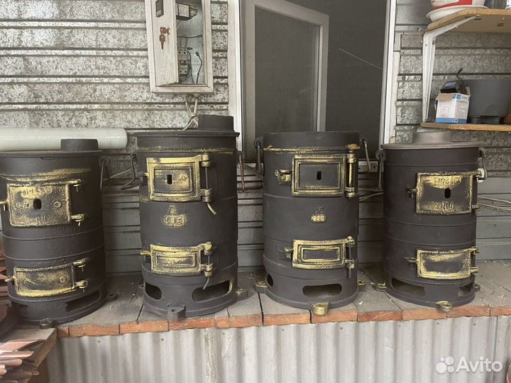 Печь буржуйка чугунная СССР