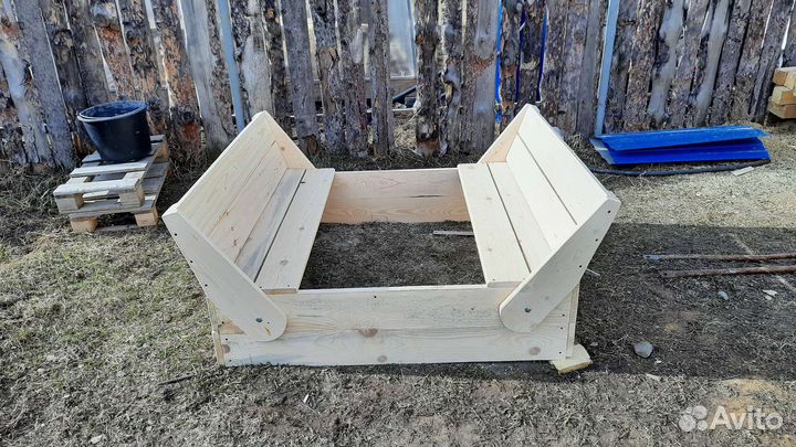 Детская песочница с крышкой