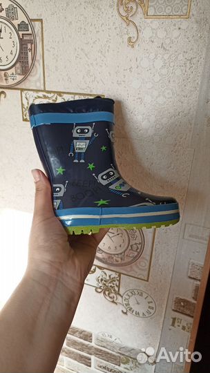 Сапоги резиновые утеплённые 22