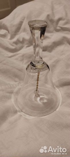 Колокольчик стеклянный, сувенирный, СССР