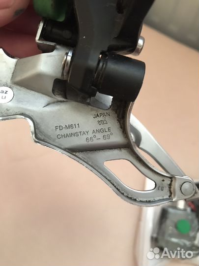 Переключатель shimano deore fd-m611