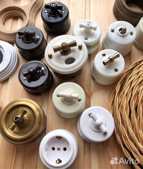 Ретро выключатели и розетки наружный монтаж