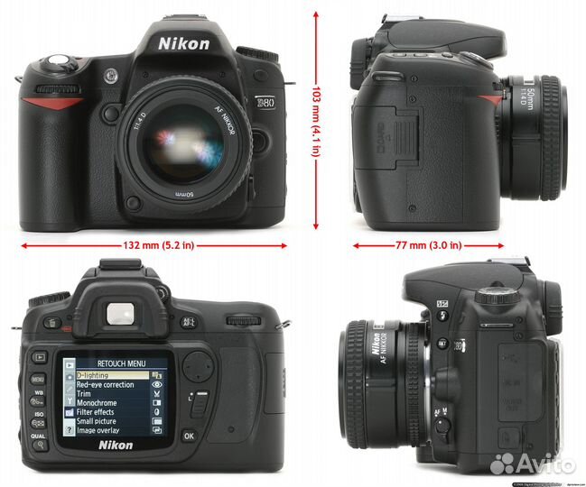 Зеркальный фотоаппарат nikon D80