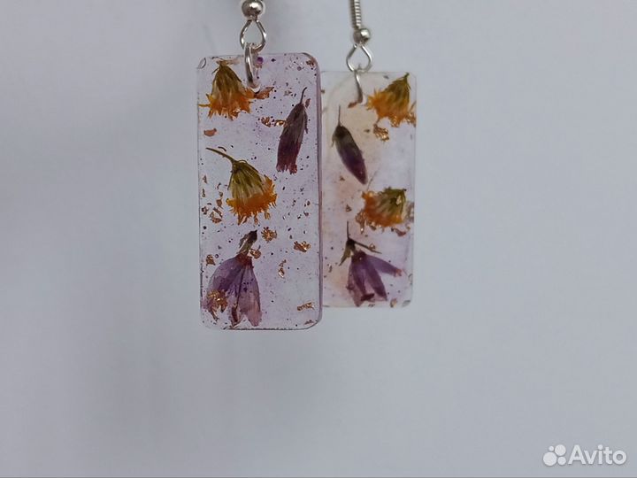 Комплект украшений из эпоксидной смолы