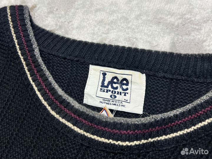 Свитер винтажный Lee x Made in USA - L оригинал