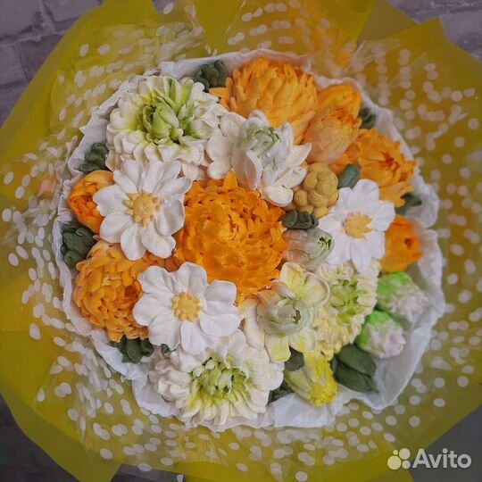 Съедобный букет из зефирных цветов