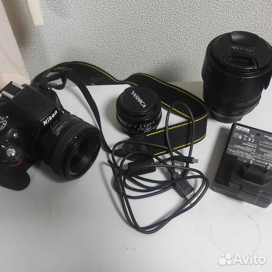 Фотоаппарат nikon d5100 с тремя объективами