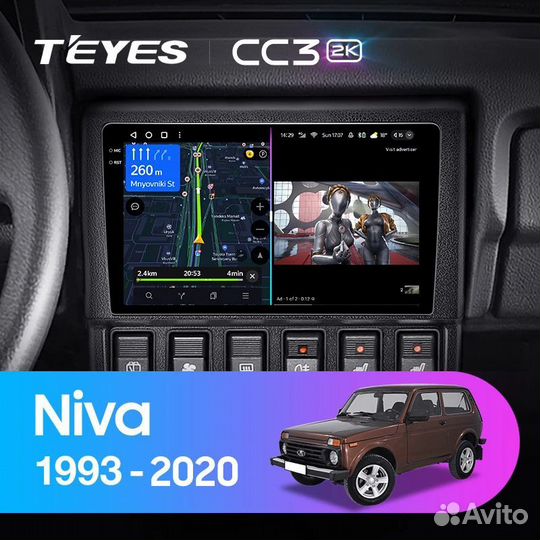 Магнитола для LADA Niva Teyes CC3 2k 6/128