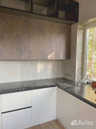 Кухонный гарнитур угловой матовый