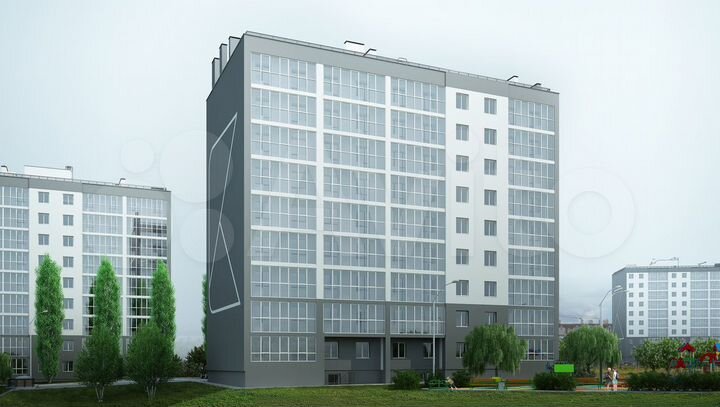 2-к. квартира, 56,7 м², 6/9 эт.