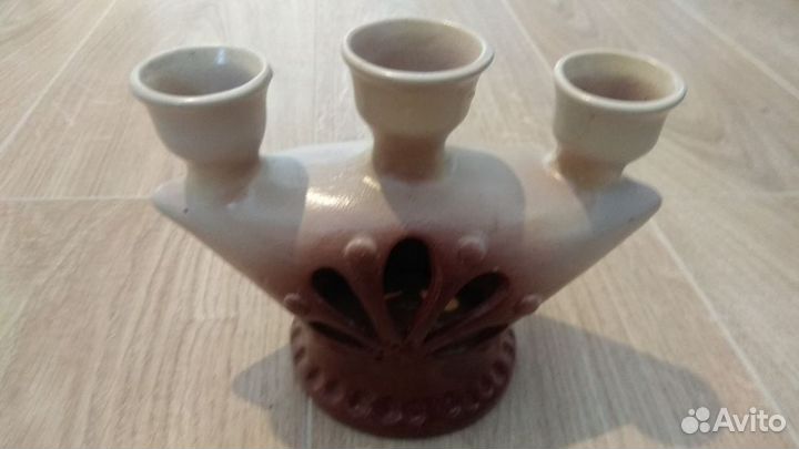 Подсвечник керамический б/у