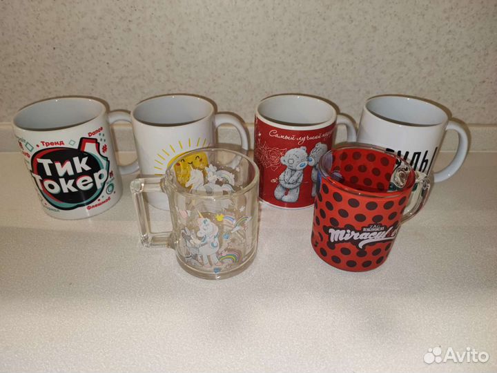 Кружки для чая или кофе 6 шт бу