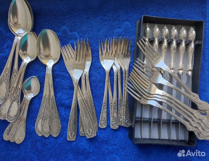 Мельхиоровые ложки и вилки