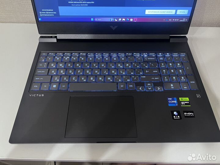 HP Victus 16 i7-13700HX RTX 4070 240Hz 2.5K 16GB