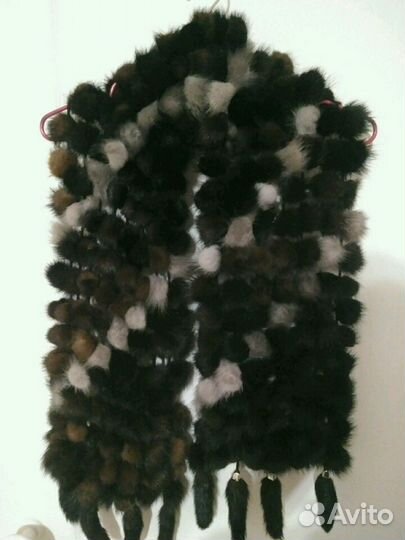 Палантин норковый