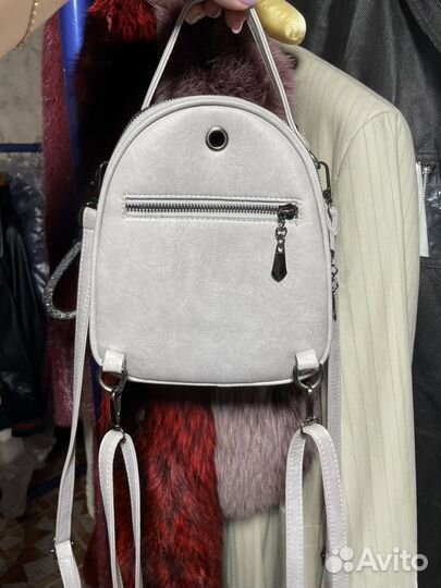 Рюкзак серый, черный