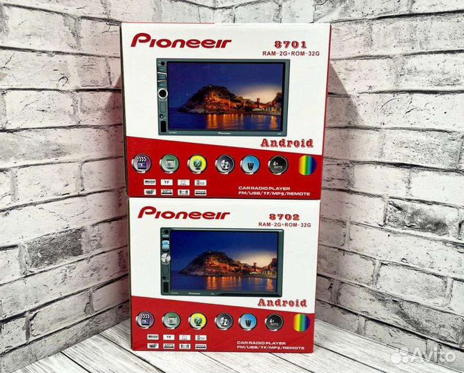 Магнитола 2 din pioneer. Ок