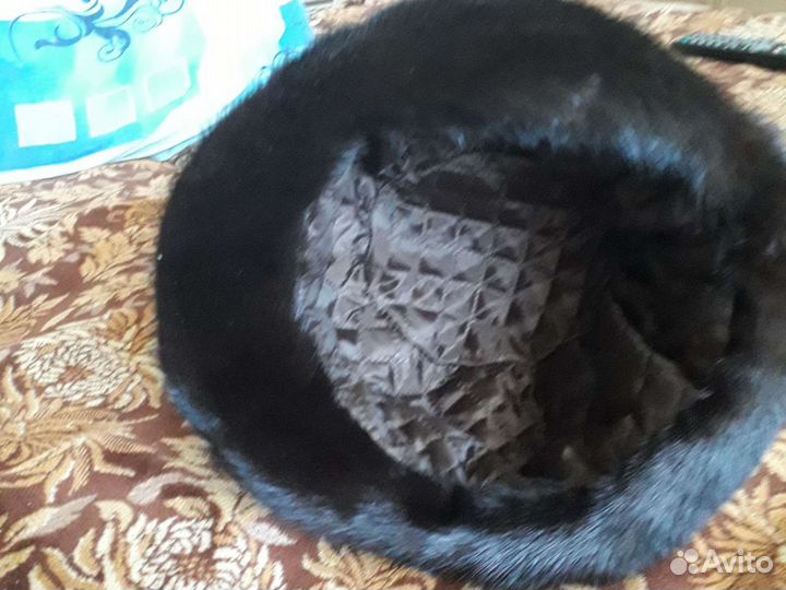 Шапка.женская.норковая.размер.56.в.отличном.состоя