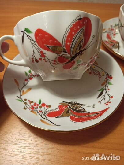 Чайная пара лфз бабочки