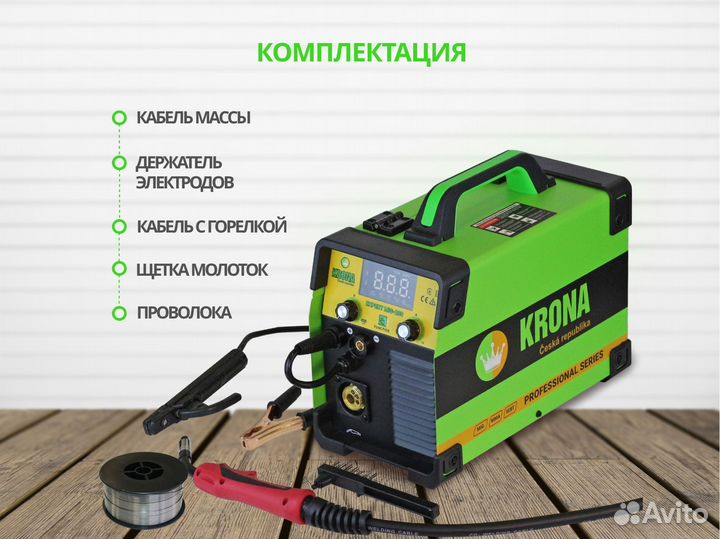 Сварочный полуавтомат krona expert MIG 250, сварка