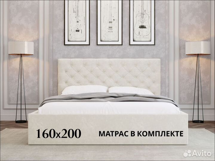 Кровать с матрасом 160х200