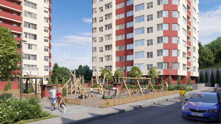 2-к. квартира, 64,1 м², 15/15 эт.
