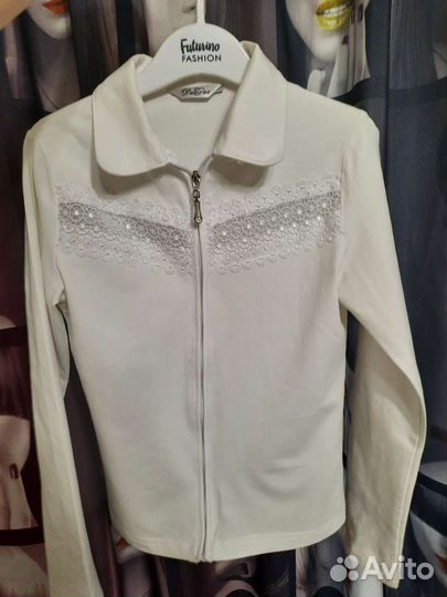 Блузка детская белая