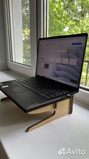 Подставка для ноутбука деревянная складная