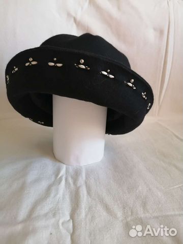 Шляпа женская с полями.Мягкий фетр