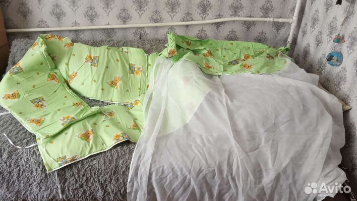 Балдахин и бортики в кроватку