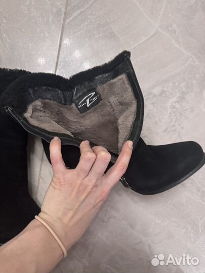 Ботильоны натуральная замша 38