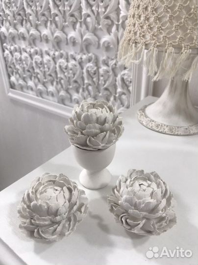 Пионы из гипса