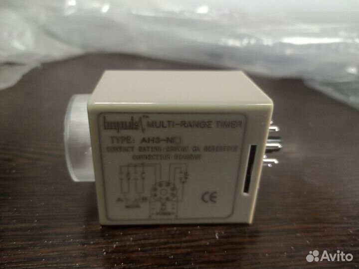 Таймер электронный ic ah3-nc 5 6сек-60мин 220v