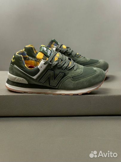 Кроссовки New Balance 574 зеленые