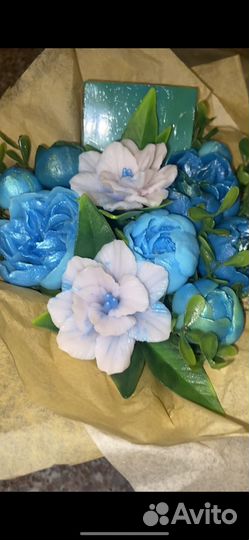 Букет цветов из мыла