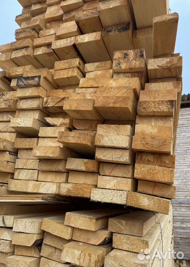 Доска обрезная 25х100х6000