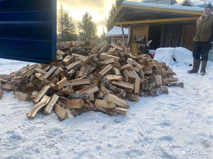 Дрова березовые. Колотые